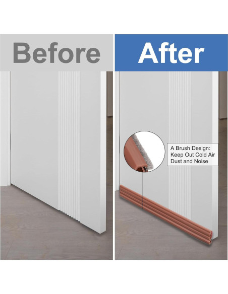 Barrera Adhesiva para Puerta uxcell 1m Blanco - Sello Inferior