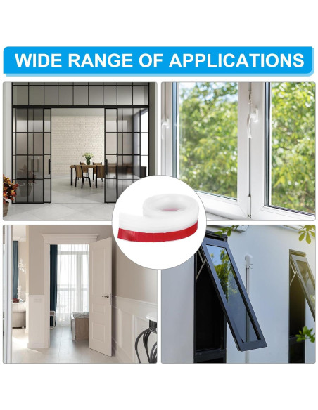 Tiras de Silicona Aislantes PATIKIL 2.7m Transparentes 2 Unidades