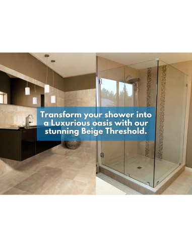 Umbral de Ducha de Mármol Beige 152 x 15 cm - Threshold.Shop