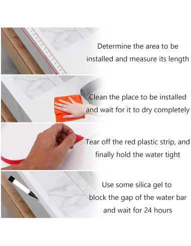 Barrera de Agua Frantie para Fregadero Silicona 299,72 cm