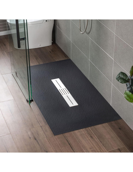 Base de Ducha Sin Umbral Woodbridge 121.9x91.4cm Negra