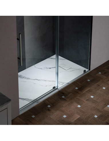 Base de Ducha Sin Umbral WOODBRIDGE 152 x 91 cm Blanco