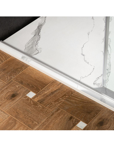 Base de Ducha Sin Umbral WOODBRIDGE 152 x 91 cm Blanco