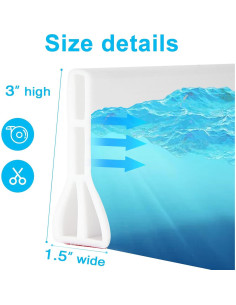 Umbral de Ducha Colapsable Gribouillage 187,96 cm Blanco 2