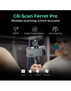 Escáner 3D Creality CR-Scan Ferret Pro Inalámbrico 0.1mm 2
