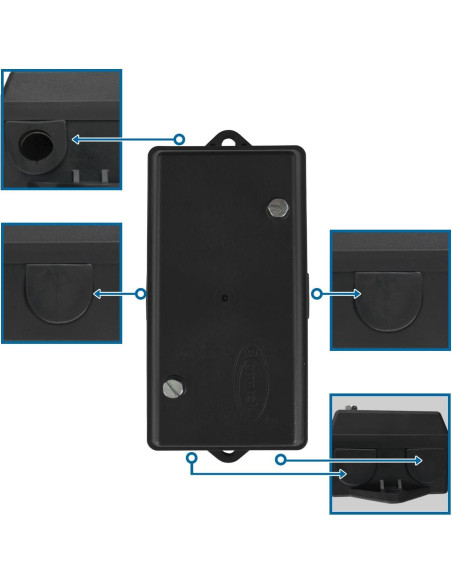 Caja de Conexiones Remolque 7 Pines Conntek 10000-BX Negra