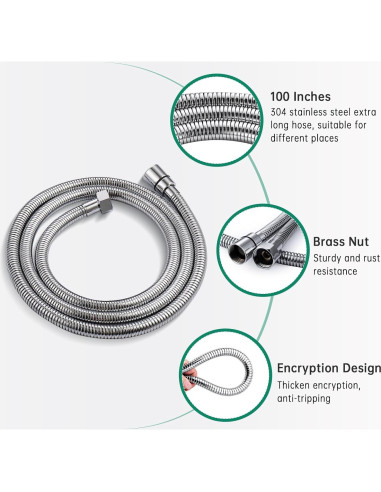 Sistema de Enema de Ducha V-Frankness con Manguera 254 cm