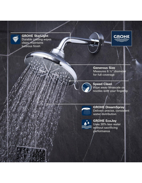 Juego de Ducha Grohe 29431000 Cromo StarLight 6.5"
