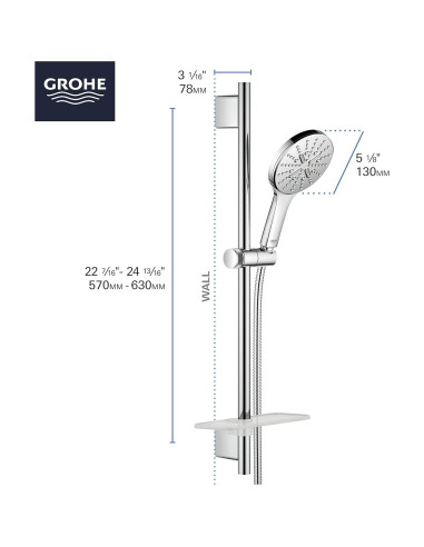 Juego de Ducha Grohe 29431000 Cromo StarLight 6.5"