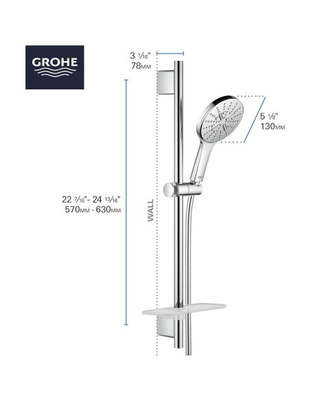 Juego de Ducha Grohe 29431000 Cromo StarLight 6.5"