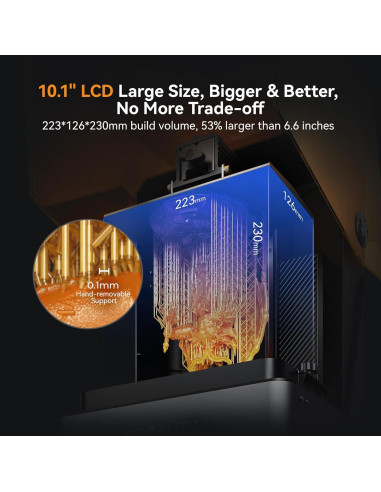 Impresora 3D de Resina Creality Halot Mage S 14K 10.1" LCD