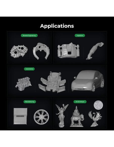 Escáner 3D Creality Raptor Pro con Puente Inalámbrico 0.02mm