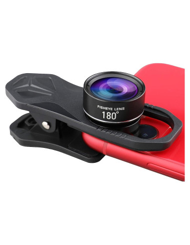 Lente Ojo de Pez 180 WODO para Smartphone Clip Universal