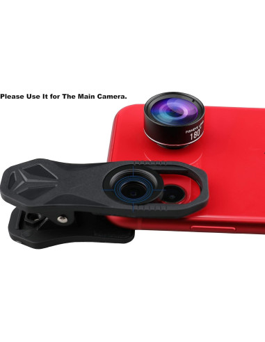 Lente Ojo de Pez 180 WODO para Smartphone Clip Universal