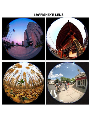 Lente Ojo de Pez 180 WODO para Smartphone Clip Universal