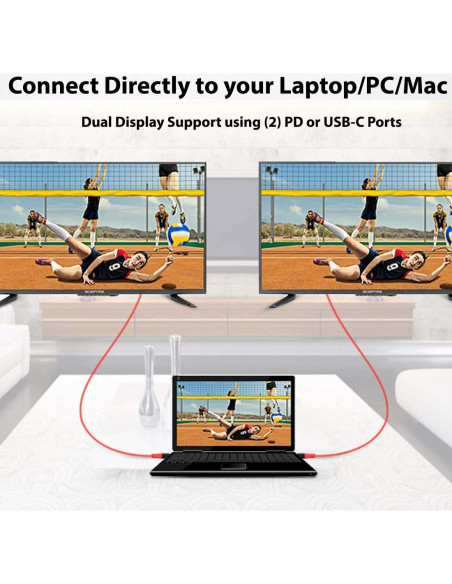 Cable HDMI USB-C 4K 2M Works para Xiaomi Mi 9 Pro