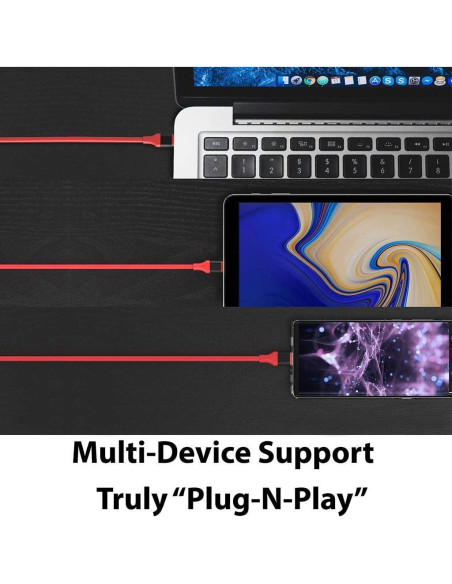Cable HDMI USB-C 4K 2M Works para Xiaomi Mi 9 Pro