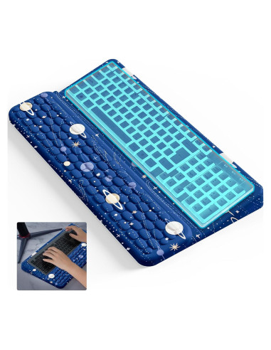 Soporte Ergonómico para Teclado Laokiiy Planetas Azules