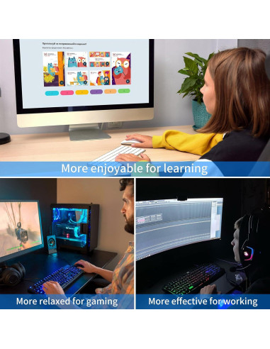 Soporte Ergonómico para Teclado Laokiiy Planetas Azules