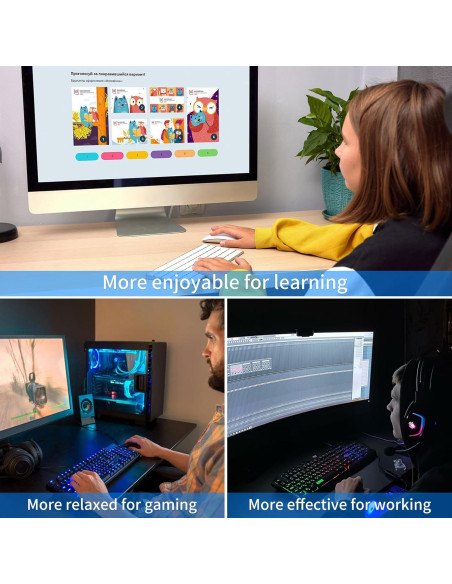 Soporte Ergonómico para Teclado Laokiiy Planetas Azules