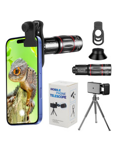 Kit Lentes Cámara Teléfono BNIFI 28X Telefoto Negro