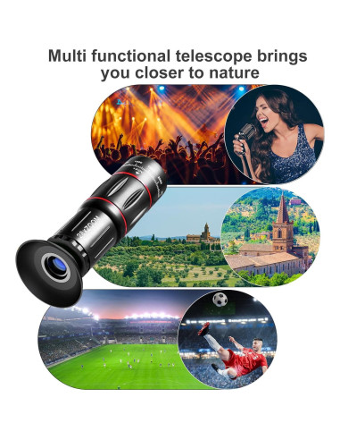 Kit Lentes Cámara Teléfono BNIFI 28X Telefoto Negro