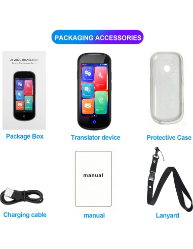 Traductor de Voz Neyes 2024 HD 4" 137 Idiomas Sin WiFi