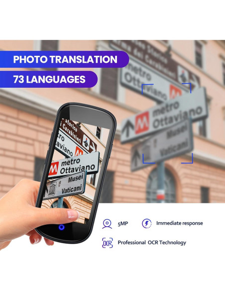 Traductor de Idiomas Neyes 2024, 137 Idiomas, 4" HD