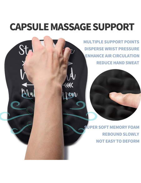 Soporte de Muñeca Ergonómico Gleamtide Doble Pendiente 30x20cm