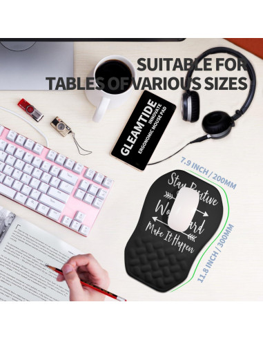 Soporte de Muñeca Ergonómico Gleamtide Doble Pendiente 30x20cm