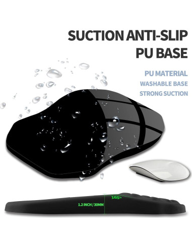 Soporte de Muñeca Ergonómico Gleamtide Doble Pendiente 30x20cm