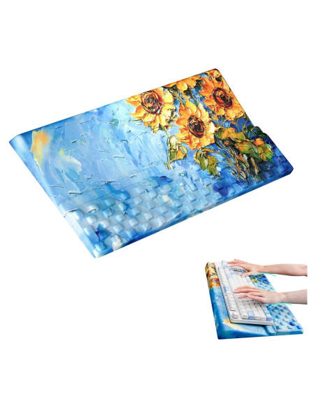 Soporte Ergonómico para Muñeca Teclado Ospelelf Girasol