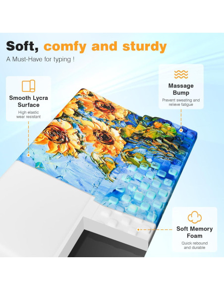 Soporte Ergonómico para Muñeca Teclado Ospelelf Girasol