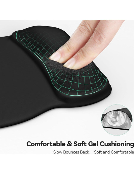 Almohadilla de Ratón Ergonómica TECKNET con Reposamuñecas