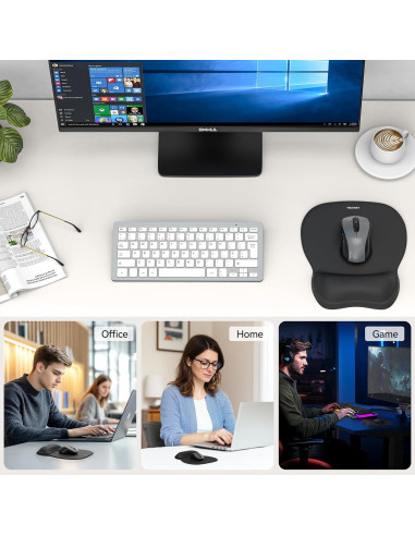 Almohadilla de Ratón Ergonómica TECKNET con Reposamuñecas
