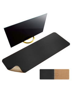 Alfombrilla de Escritorio MAIDERN 120x40cm Corcho y Cuero