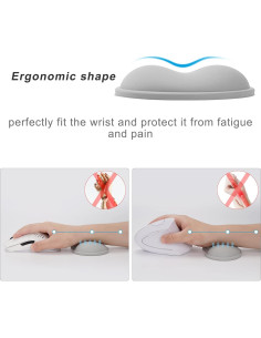 Almohadilla Ergonómica para Muñeca GROLEBO Gris 2