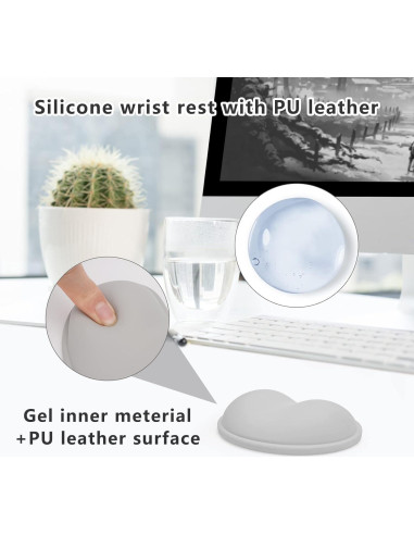 Almohadilla Ergonómica para Muñeca GROLEBO Gris