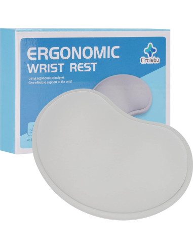 Almohadilla Ergonómica para Muñeca GROLEBO Gris