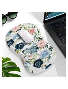 Alfombrilla de Ratón Ergonómica YKJWW Rosa con Reposamuñecas