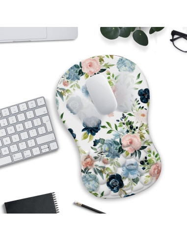 Alfombrilla de Ratón Ergonómica YKJWW Rosa con Reposamuñecas