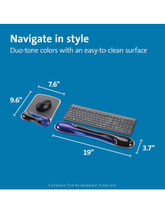 Set Ergonomico Kensington Duo Gel Soporte Muñeca y Almohadilla 2