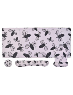 MEGREZ Set Ergonómico 4-en-1 para Muñeca, Negro