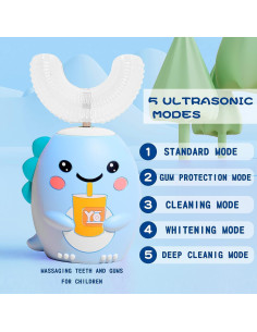 Cepillo de dientes eléctrico DYCROL para niños 2-6 años azul 2