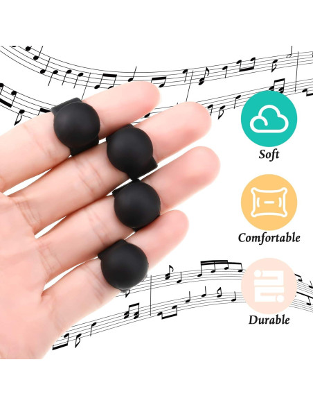 8 Piezas Mangas de Dedo y Soportes para Baquetas eBoot