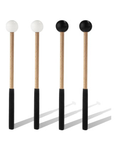 2 Pares de Mallets de Xilófono 21.84 cm Goma Madera