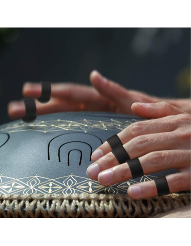 8 Piezas Mangas de Dedo y Soportes para Baquetas eBoot