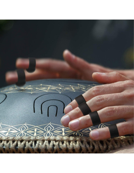 8 Piezas Mangas de Dedo y Soportes para Baquetas eBoot