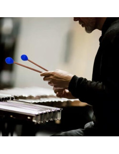 Kit de mazos de tambor Gdwsm-4M2 - 2 pares de goma y hilo 2