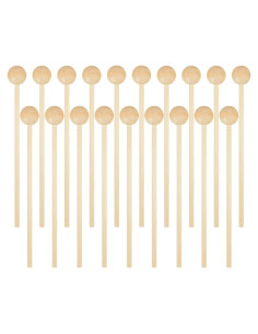 20 Martillos de Madera para Xilófono 21 cm - Baquetas Musicales